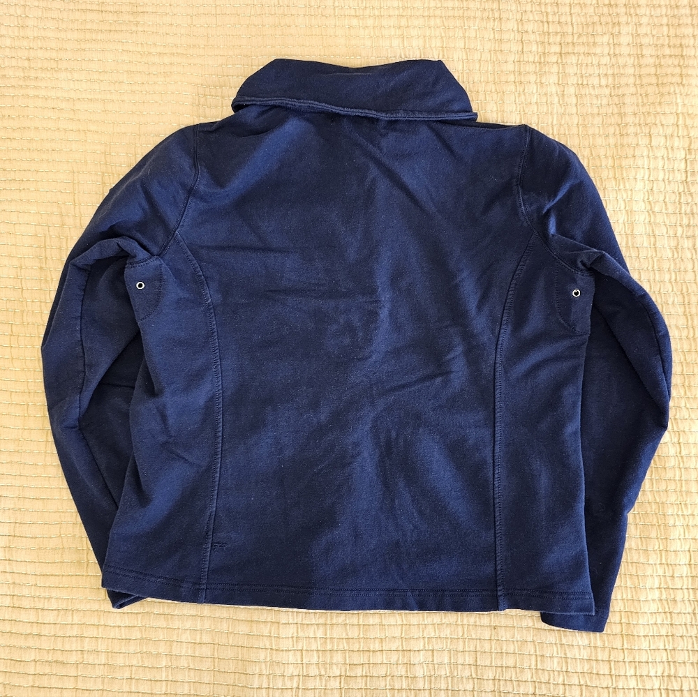 Lauren Active Ralph Lauren Vintage Shacket Nautical Preppy Navy Red Full Zip - Picture 8 of 15